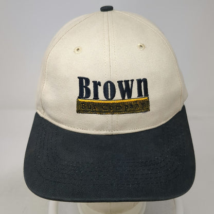 Richardson Baseball Cap Beige One Size Brown Bus Company Hat Strapback Curved