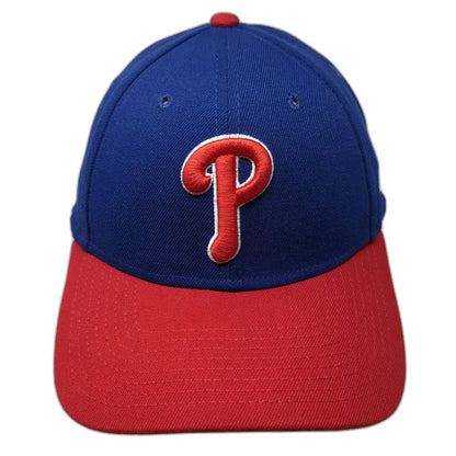 New Era MLB Philadelphia Phillies Baseball Cap Blue Red One Size Strapback Hat