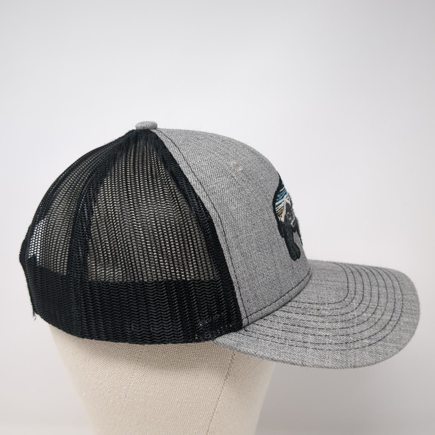 Yellowstone Snapback Mesh Back Trucker Hat Gray One Size Ouray Outdoor