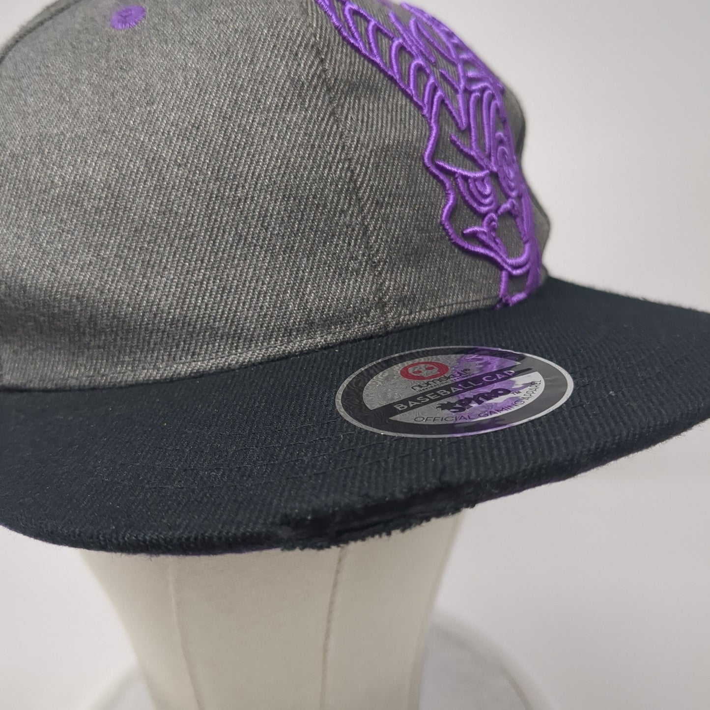 Spyro Purple Dragon Snapback Hat Gray One Size Adjustable Numskull
