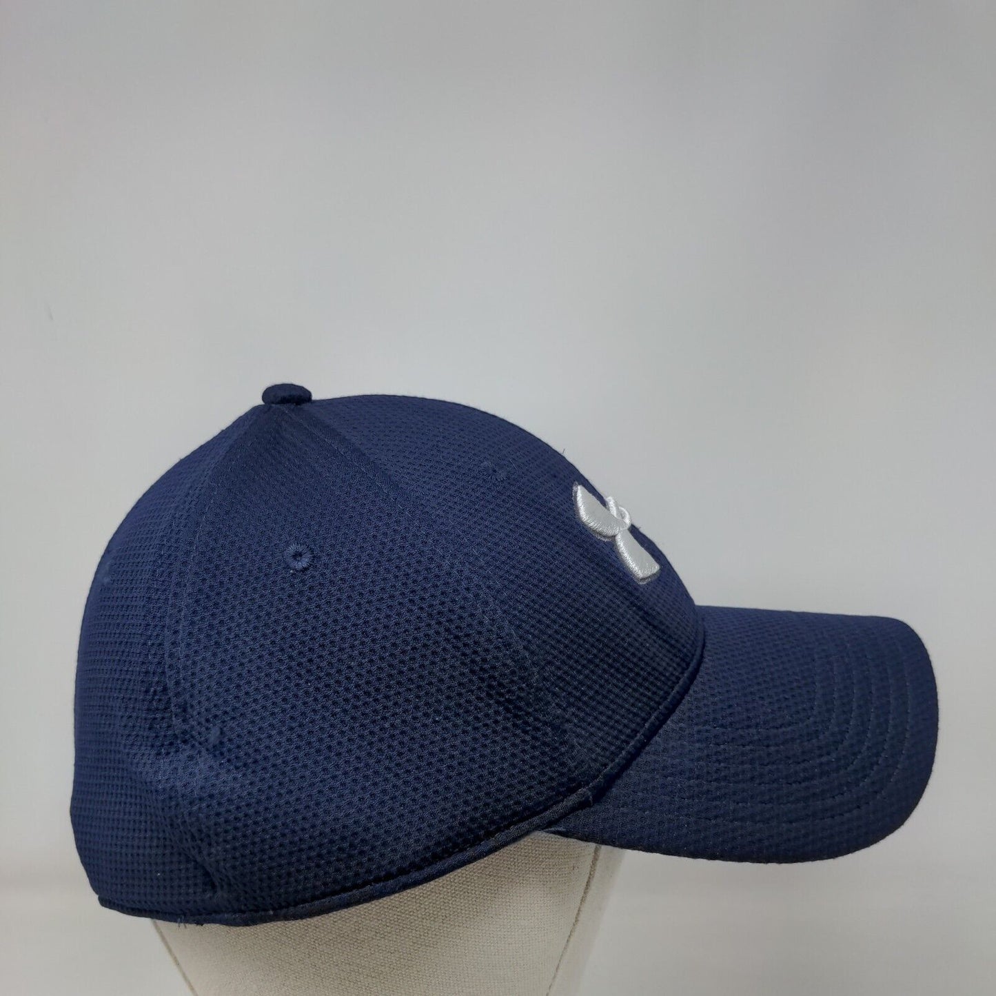 Under Armour Fitted Hat Blue Large/XL Embroidered Logo Vent Holes