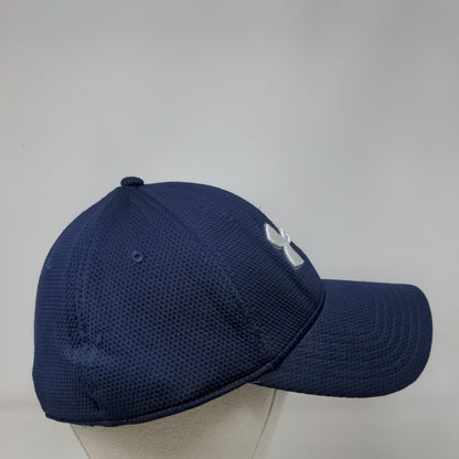Under Armour Fitted Hat Blue Large/XL Embroidered Logo Vent Holes