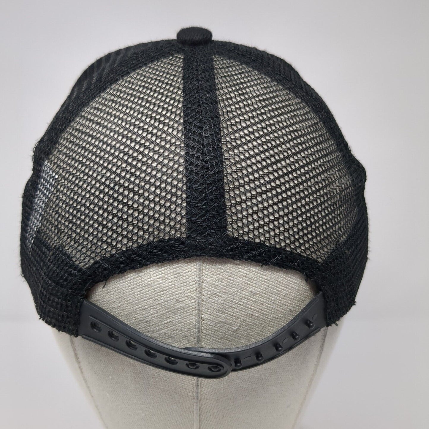 Eat Beef Patch Snapback Mesh Back Trucker Hat Black One Size Adjustable