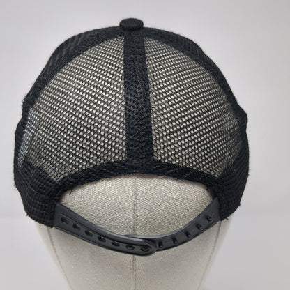 Eat Beef Patch Snapback Mesh Back Trucker Hat Black One Size Adjustable