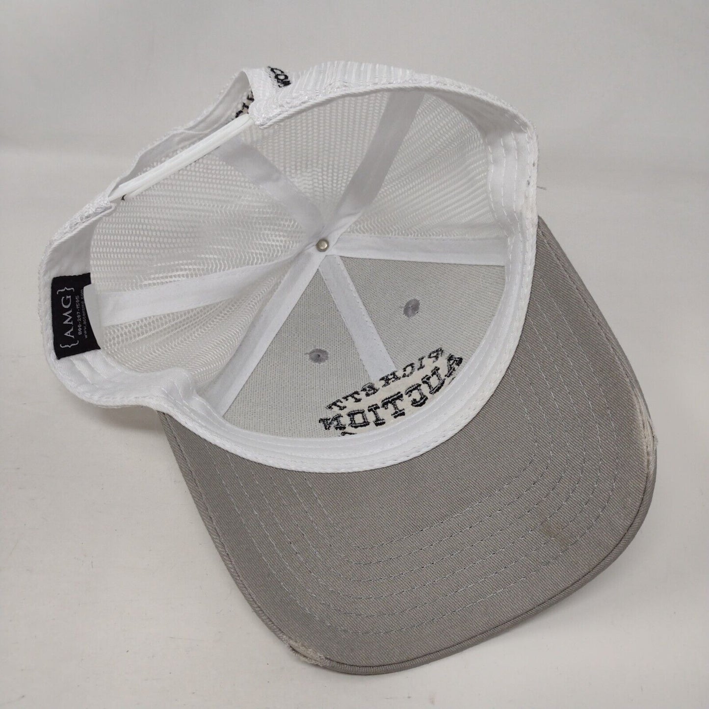 Pickett Auction Service Snapback Trucker Hat Gray One Size Mesh Back