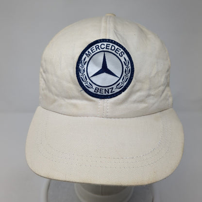 Mercedes Benz Patch Strapback Hat White One Size Adjustable 6 Panel