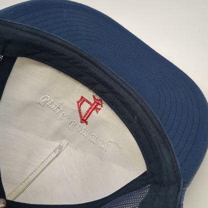 Yupoong Trucker Hat Blue One Size New Bedford Truck Company 4 THE AVE Mesh Back