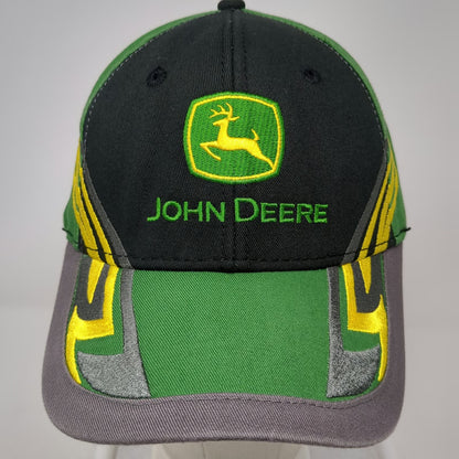 John Deere Baseball Cap Green Black Gray One Size Embroidered Graphic Logo Hat