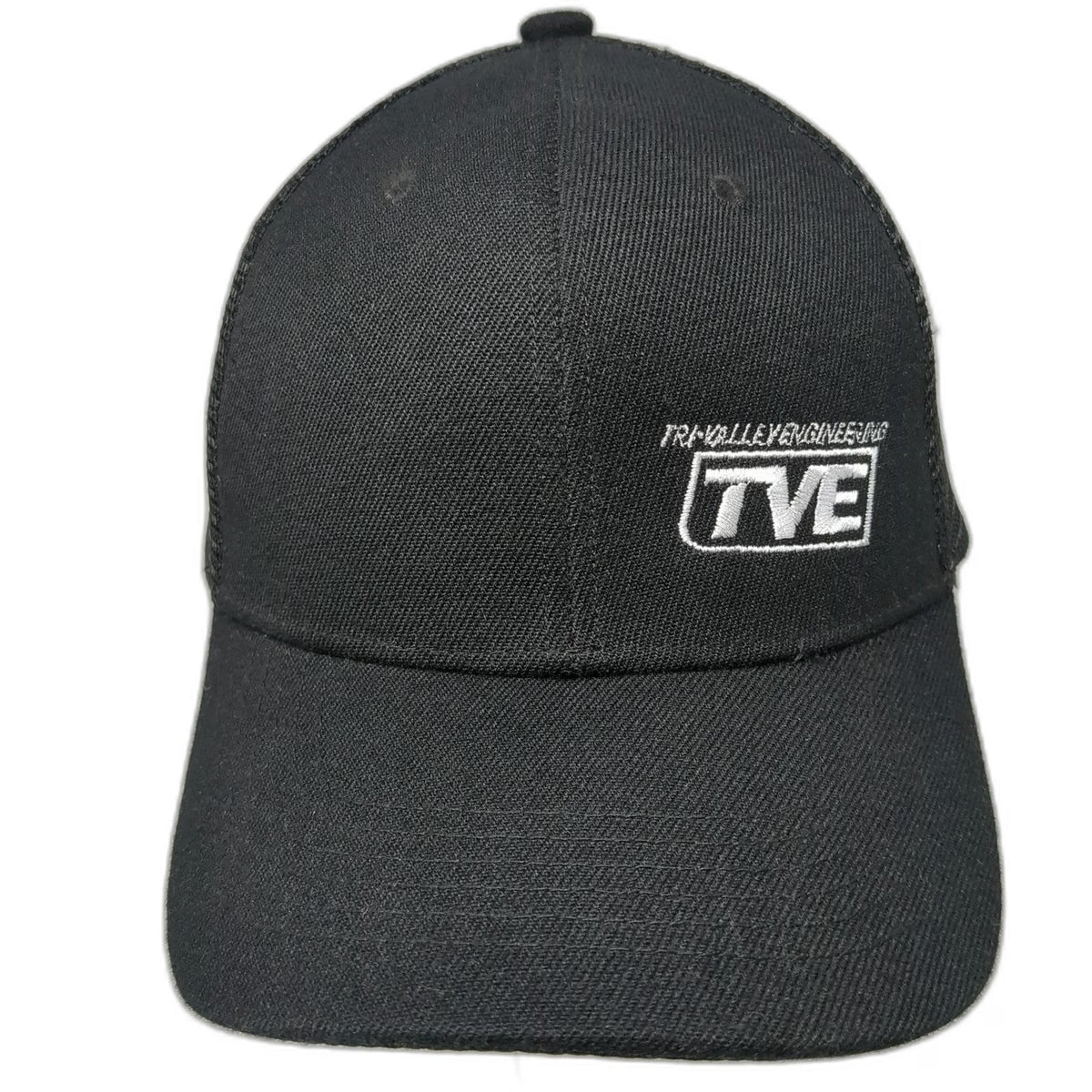 Trucker Hat Black One Size Tri-Valley Engineering TVE Mesh Snapback Structured