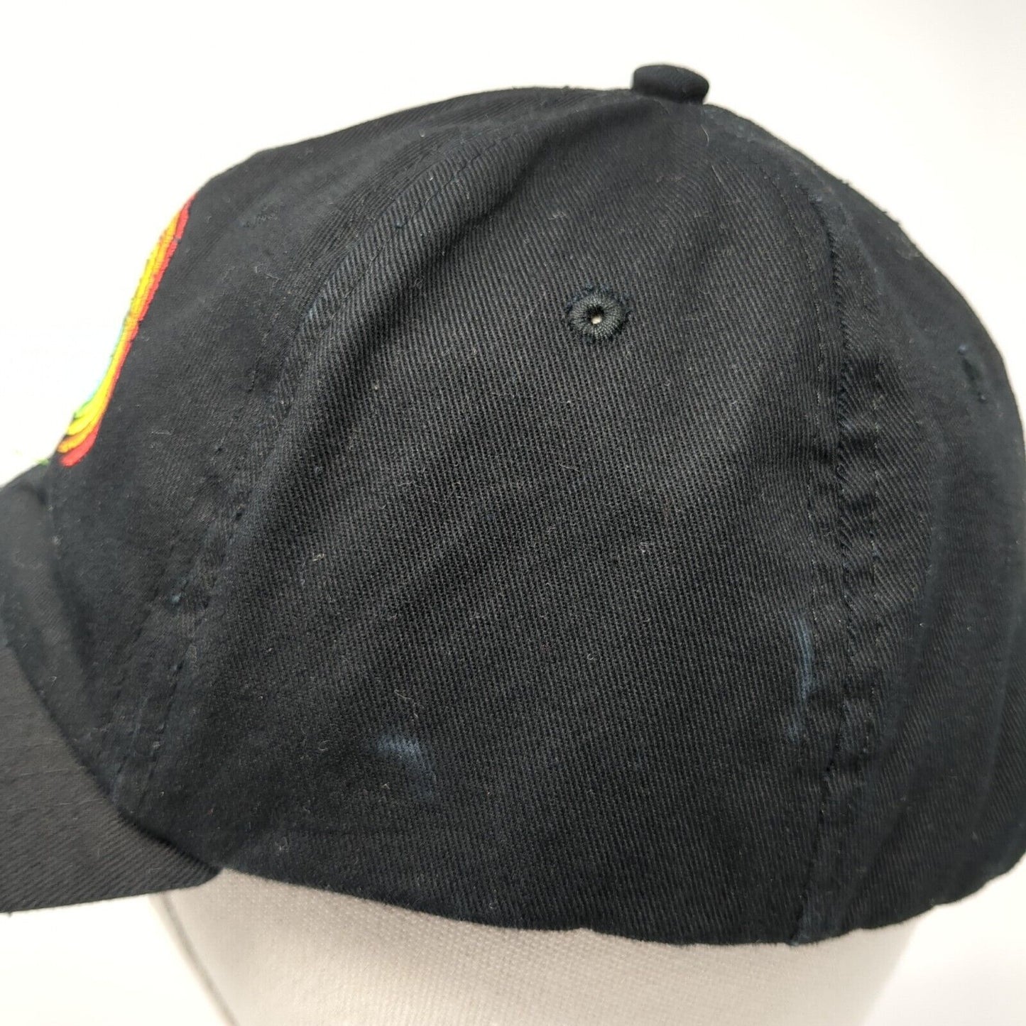 Rainbow Love Snapback Hat Black One Size Adjustable Solid Embroidered
