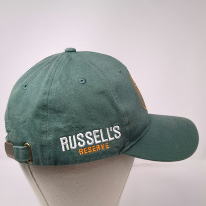 Russell's Reserve Baseball Cap Green One Size Tree Logo Slideback Cotton Hat
