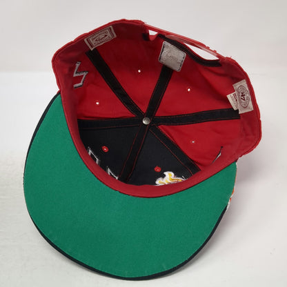 Miami Heat NBA 47 Brand Snapback Red Black One Size Green Underbrim HWC Logo Hat