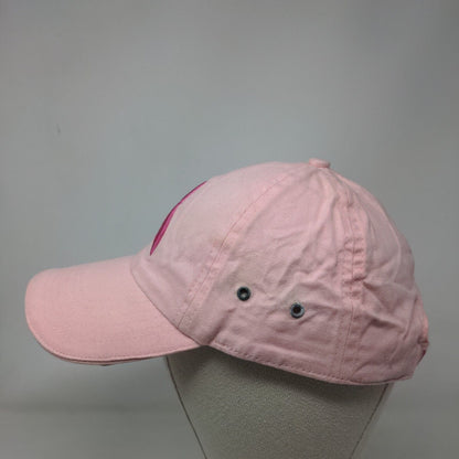 Breast Cancer Awareness Pink Ribbon NBCF Strapback Hat Pink OSFM Embroidered