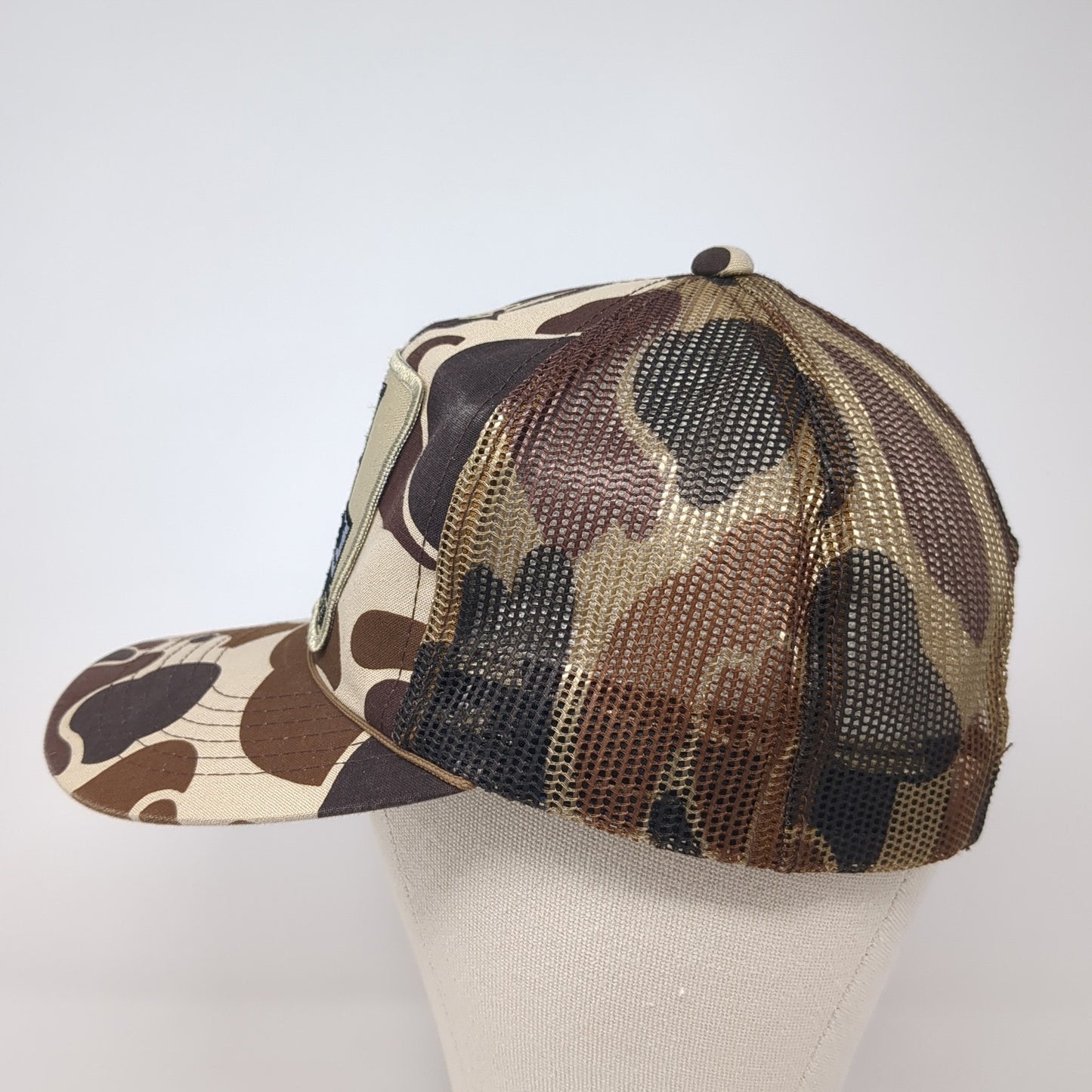 Lew Harris Safaris Snapback Trucker Hat Multi One Size Mesh Back Camo
