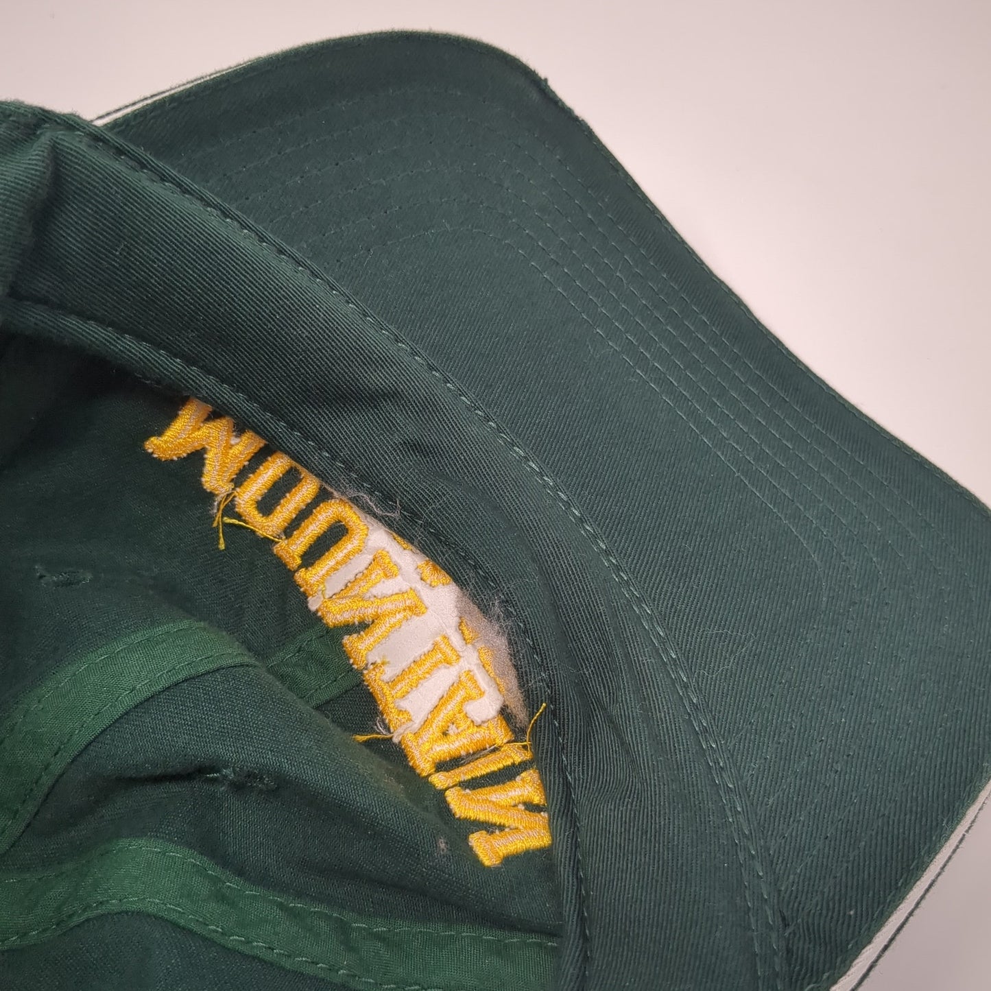 Mountain Home Slideback Hat Green One Size Solid Embroidered Richardson