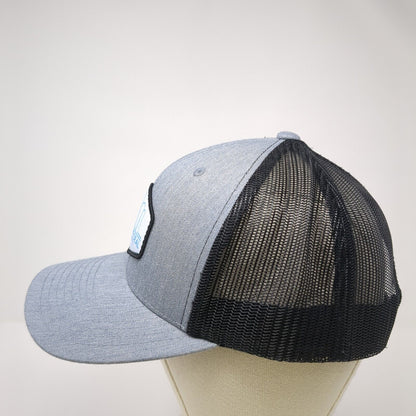 Follow The Deal Investments Snapback Trucker Hat Gray One Size Mesh Back