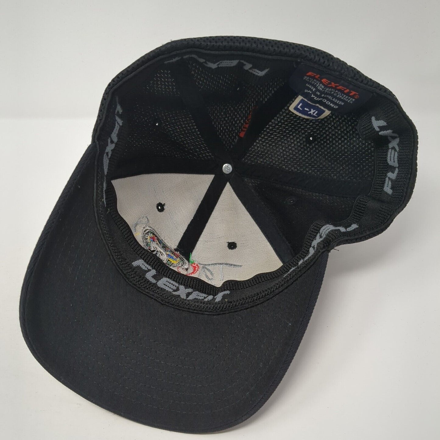 Tacos My Guey Fitted Baseball Cap Black L/XL Mesh Back Flexfit Yupoong