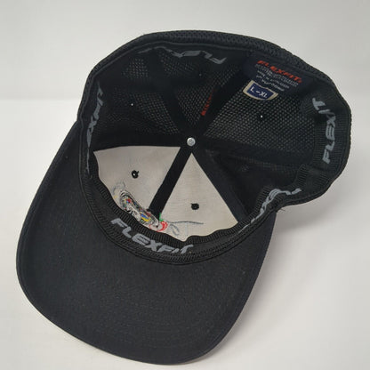 Tacos My Guey Fitted Baseball Cap Black L/XL Mesh Back Flexfit Yupoong