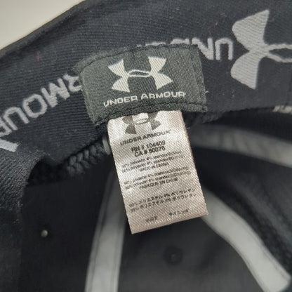 Under Armour Baseball Cap Black One Size Heatgear Slideback Logo Athletic Hat