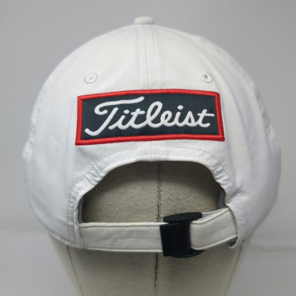 Titleist Baseball Cap White OSFM Pro V1 FootJoy Golf Performance Adjustable Hat