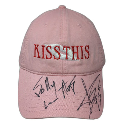 Otto Baseball Cap Pink One Size Autographed Kiss This Aaron Tippin Country Hat