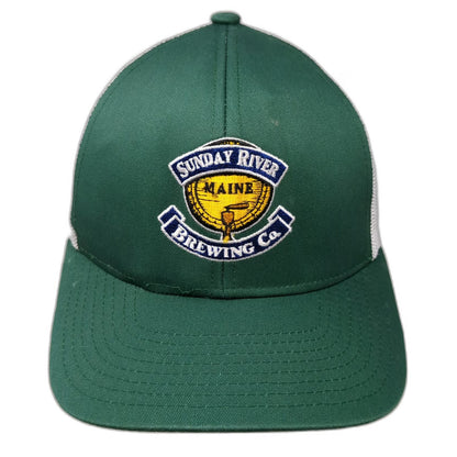 Pacific Headwear Trucker Hat Green White One Size Maine Brewing Co Mesh Back hat