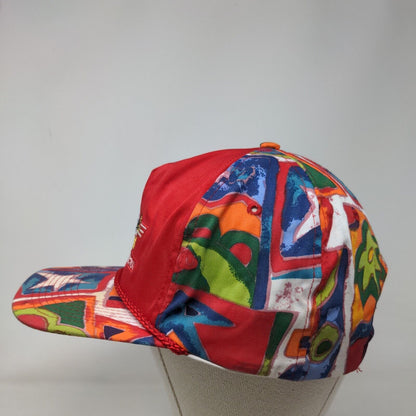 ADT Automotive Snapback Rope Hat Multi One Size Embroidered Abstract