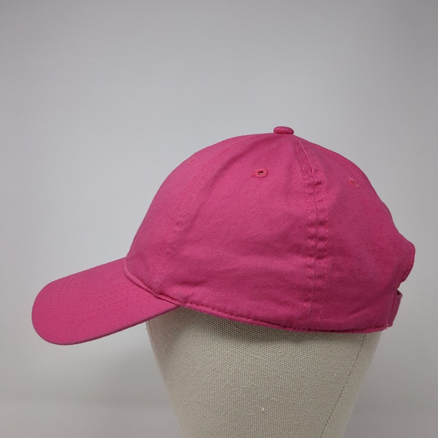 Unbranded Strapback Hat Solid Pink One Size Adjustable 6 Panel Blank
