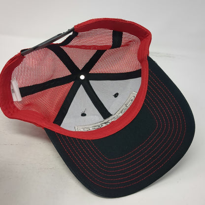 Bamko Costco Wholesale Black Red Trucker Hat One Size Mesh Back Snapback