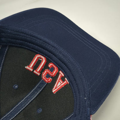 Blue USA Trucker Hat One Size Red White American Flag Mesh Snapback Patriotic