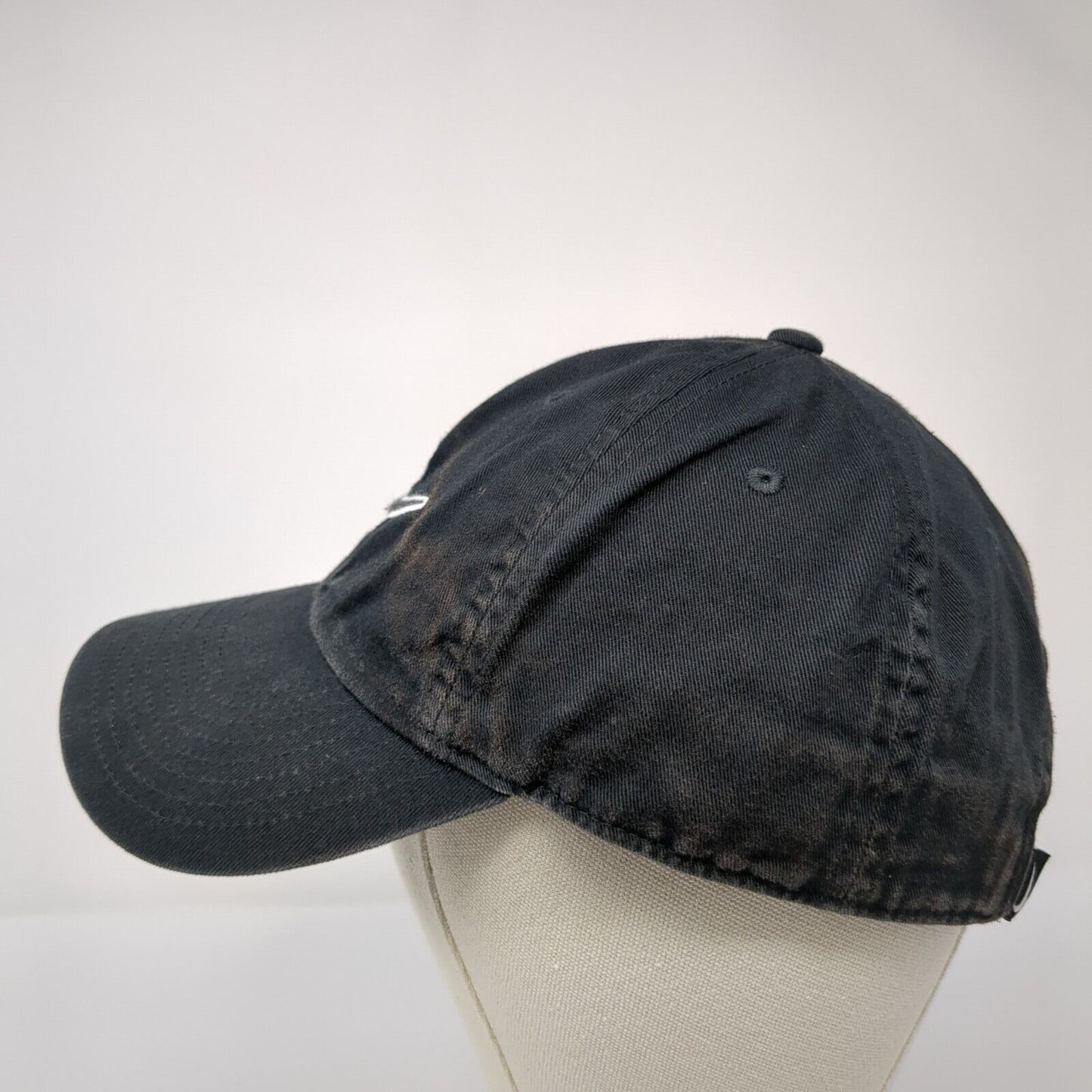 Nike Swoosh Slideback Hat Black One Size Solid Embroidered Heritage86