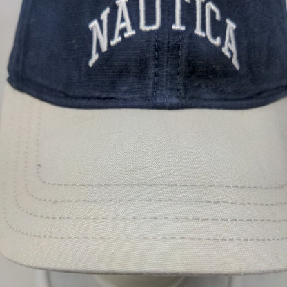 Nautica Slideback Hat Blue One Size Adjustable Embroidered 6 Panel Cotton