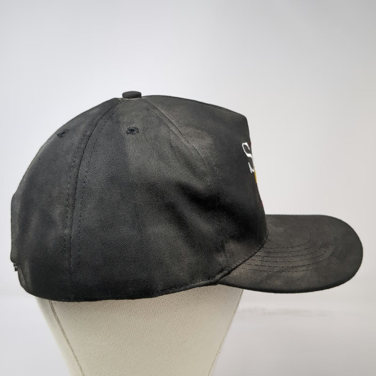 Cap America 5 Panel Black Hat Snelson Companies 50 Years Snapback USA Vintage OS