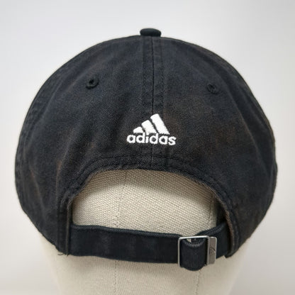 Adidas Baseball Cap Black One Size Embroidered Aeroready Slideback Cotton Hat