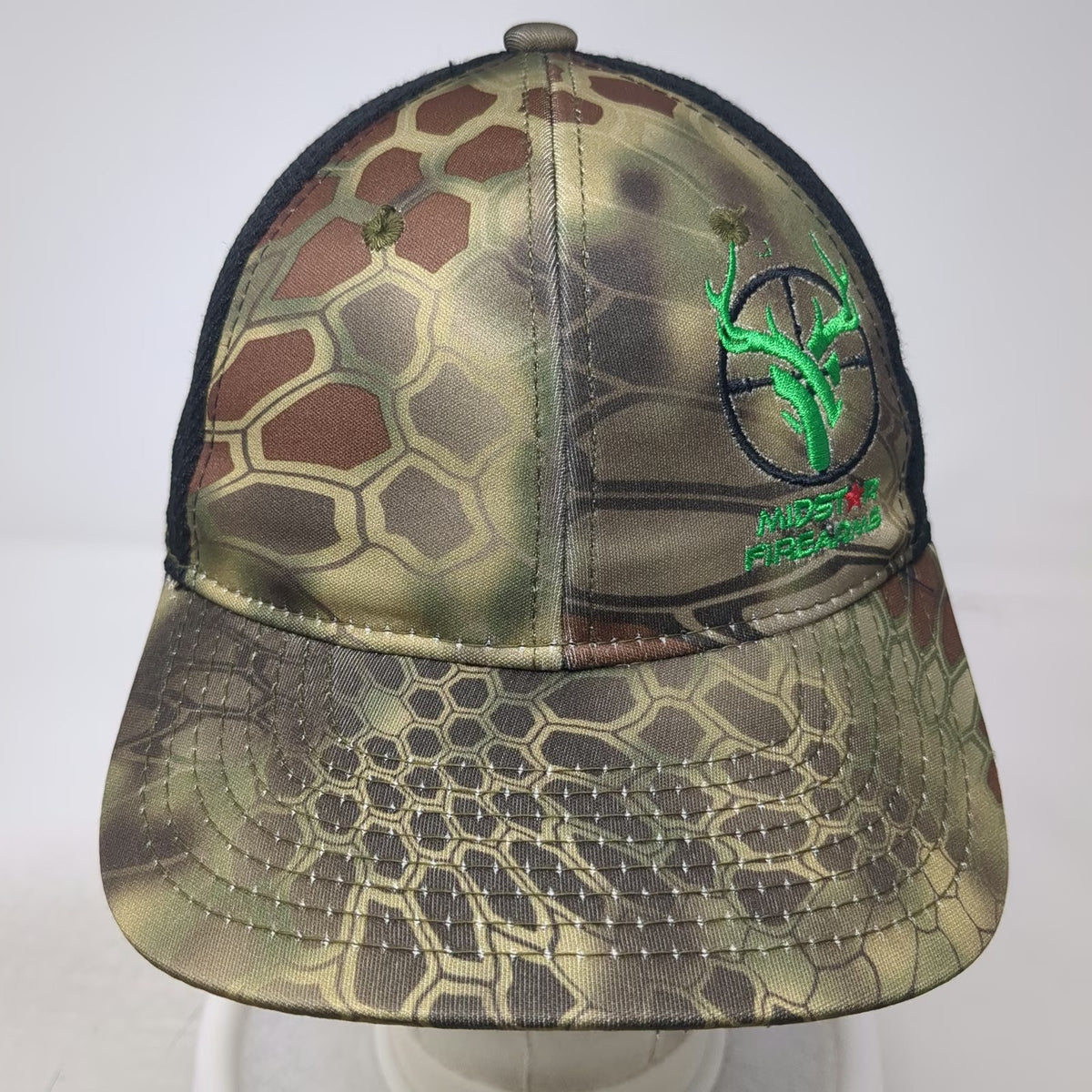 Outdoor Cap Green OSFM Baseball Cap Midet Firearms Kryptek Camo Mesh Back Hat