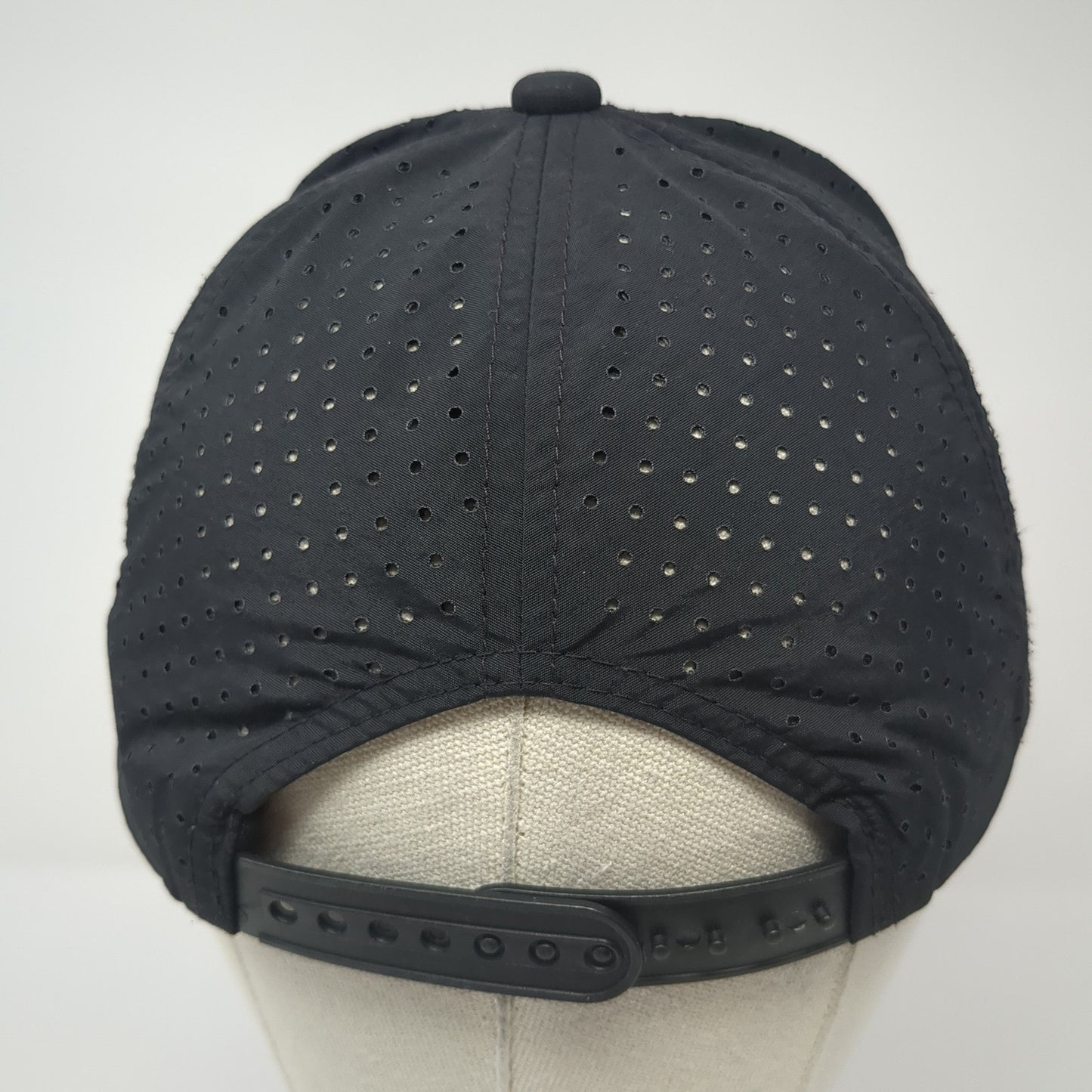 Alien Head Snapback Hat Black One Size Adjustable Laser Cut Solid Obsi