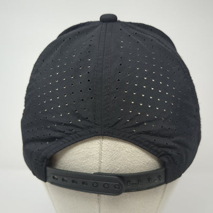 Alien Head Snapback Hat Black One Size Adjustable Laser Cut Solid Obsi