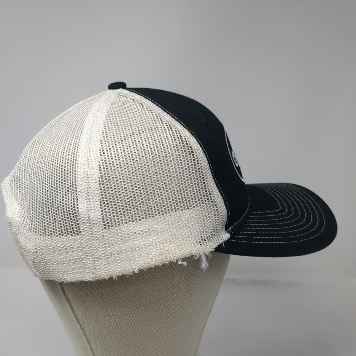 Port Authority Trucker Hat Black One Size Mesh Snapback Sharp Delicatessen