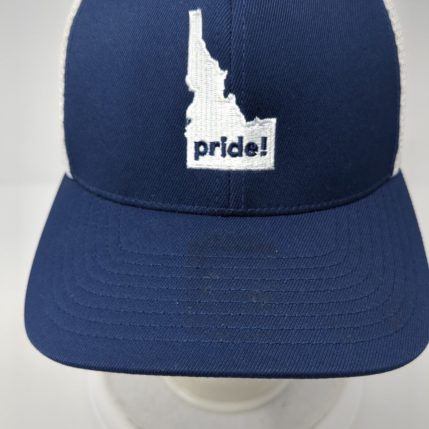 Idaho Pride Snapback Trucker Hat Blue One Size Mesh Back Flexfit 110