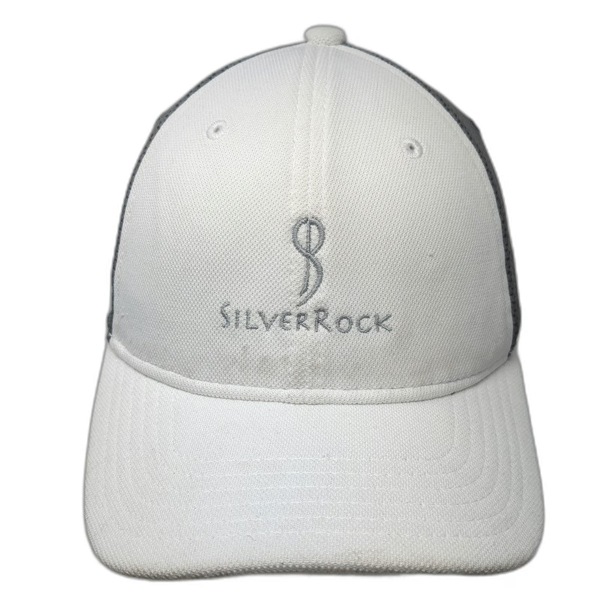 Imperial Baseball Cap White Gray One Size SilverRock Golf Performance Mesh Hat
