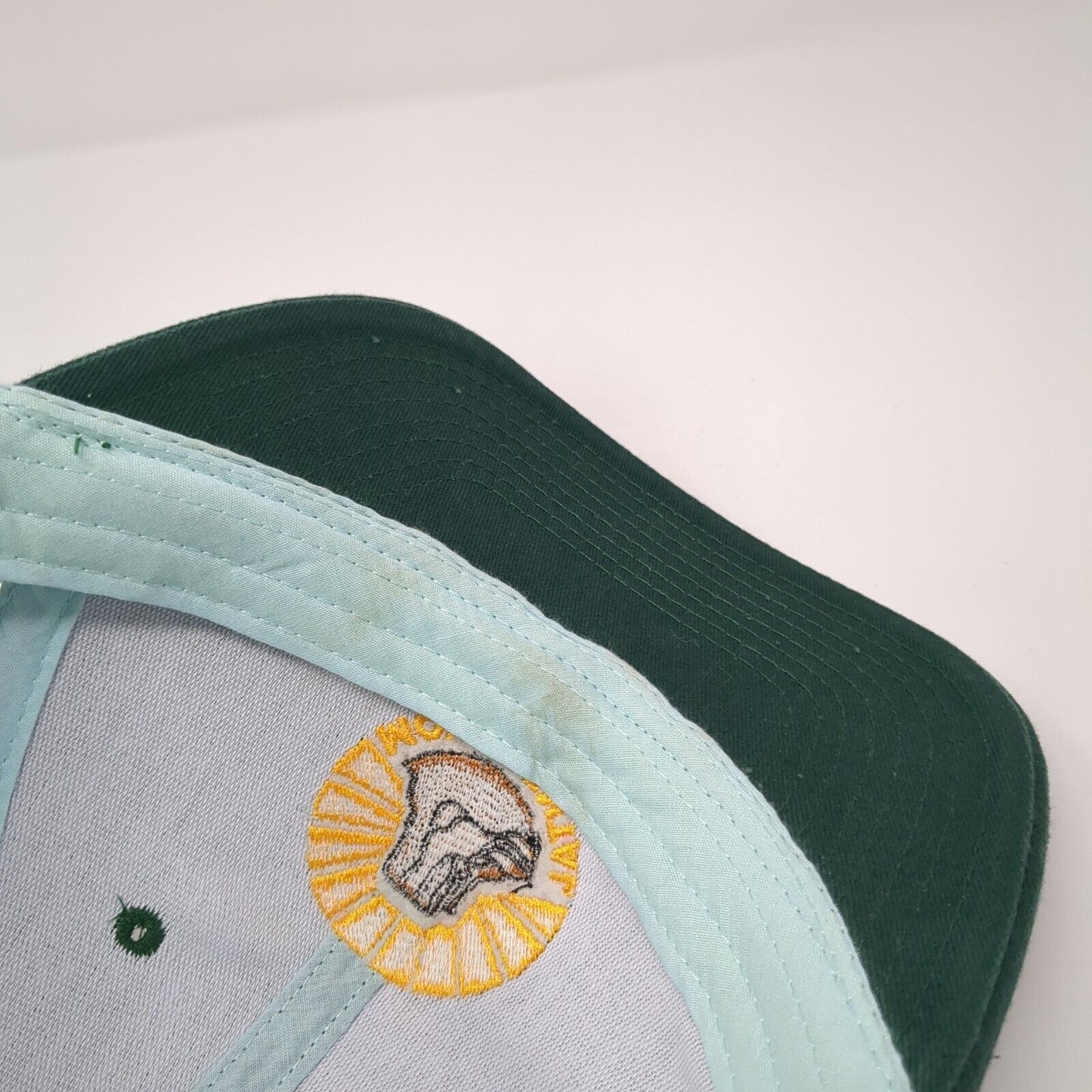 Monumental Snapback Mesh Back Trucker Hat Green One Size Crew Leader Cap