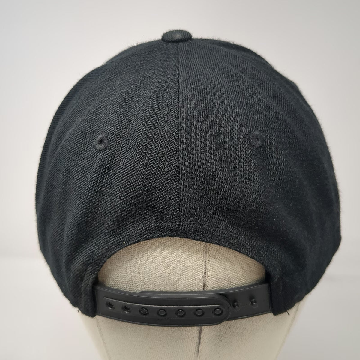 Yupoong Snapback Hat Black One Size Kerry Hill Winery Logo Patch Wool Blend