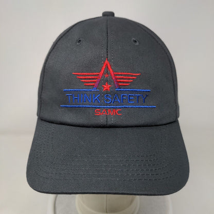 Think Safety SAMC Strapback Hat Gray One Size Embroidered K-Products
