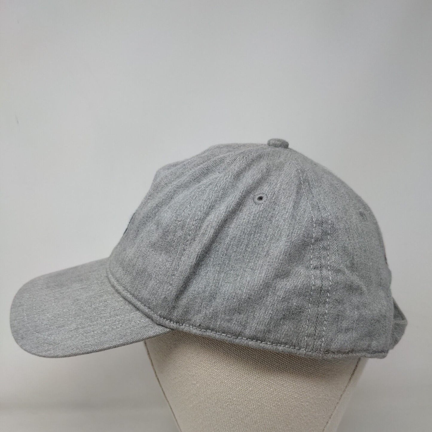 Nautica Slideback Hat Gray OSZ Embroidered Logo Adjustable 6 Panel