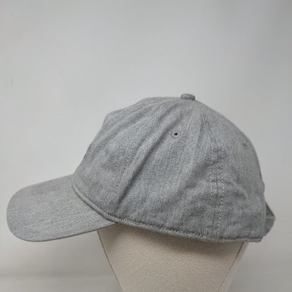 Nautica Slideback Hat Gray OSZ Embroidered Logo Adjustable 6 Panel