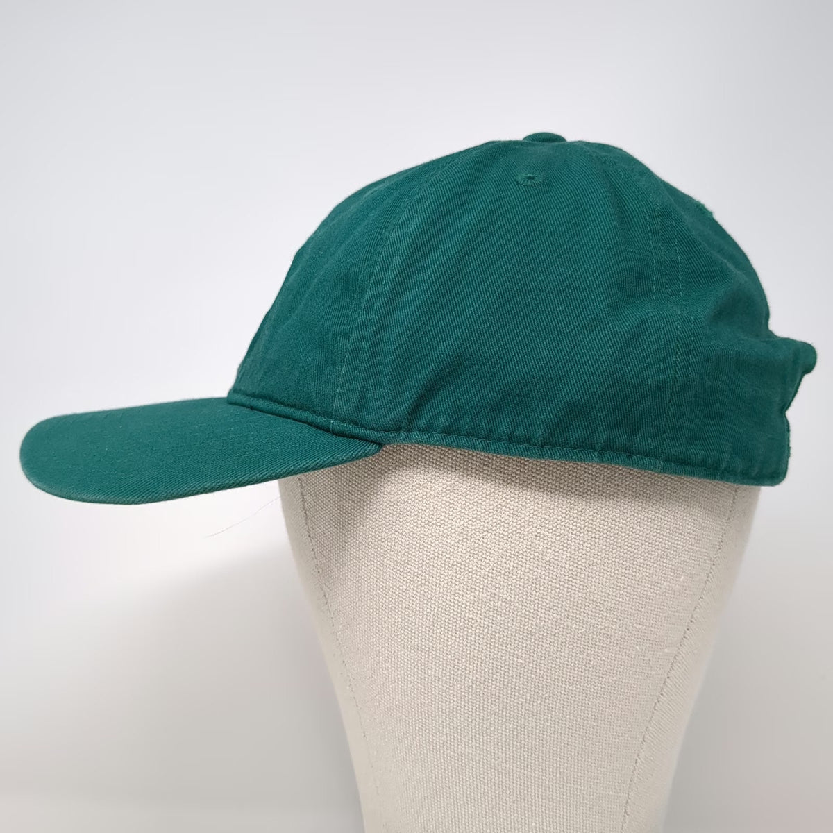 Adidas Baseball Cap Green One Size Embroidered Trefoil Logo Slideback Cotton Hat