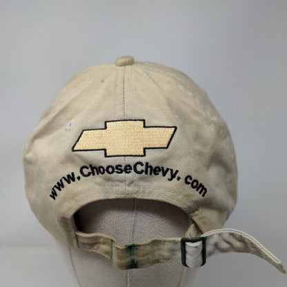 NBA Indiana Pacers Slideback Hat Tan Adjustable Embroidered Chevy Chevrolet Logo