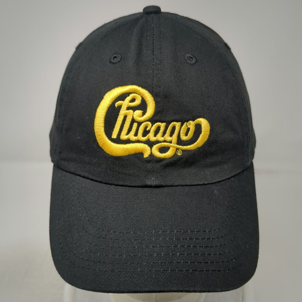 Chicago Baseball Cap Black One Size Hat Script Embroidery Number 55 Strapback