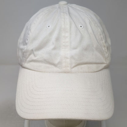 American Needle Baseball Cap White One Size Bamboo Cotton Slideback Plain Hat