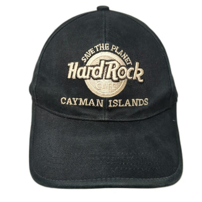 Hard Rock Cafe Baseball Cap Black One Size Cayman Islands Save The Planet Hat